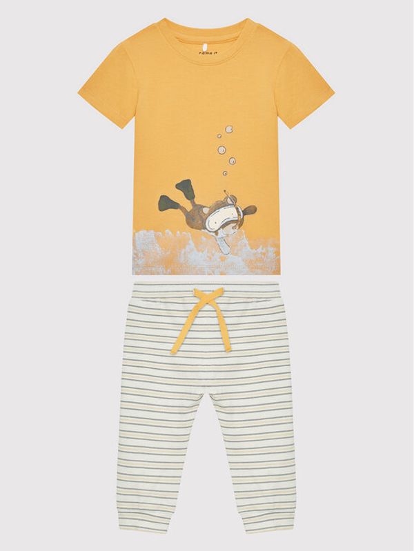 NAME IT NAME IT Комплект от тишърт и панталони 13205871 Цветен Regular Fit