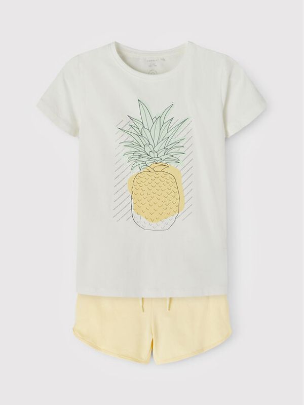 NAME IT NAME IT Комплект тишърт и панталонки 13198483 Бял Regular Fit