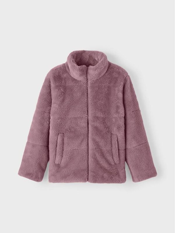 NAME IT NAME IT Кожено палто 13216499 Розов Regular Fit