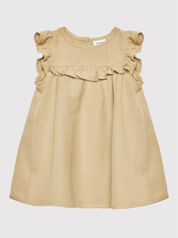 NAME IT NAME IT Лятна рокля 13200140 Бежов Regular Fit