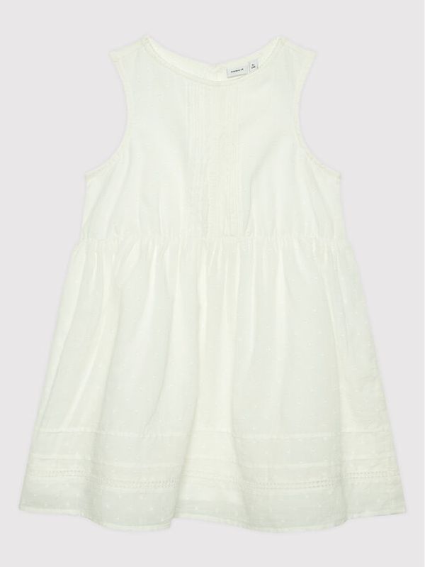 NAME IT NAME IT Лятна рокля 13200385 Бял Regular Fit