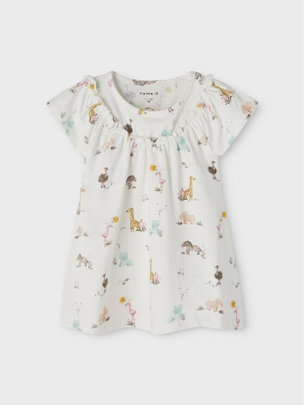 NAME IT NAME IT Лятна рокля 13203125 Бежов Regular Fit