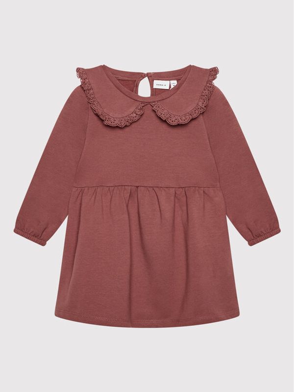 NAME IT NAME IT Плетена рокля 13198336 Бордо Regular Fit