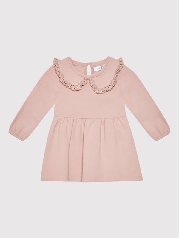 NAME IT NAME IT Плетена рокля 13198336 Розов Regular Fit