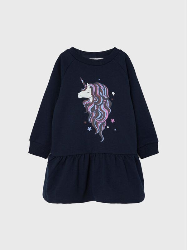 NAME IT NAME IT Плетена рокля 13205890 Тъмносин Regular Fit