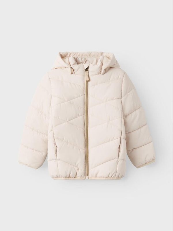 NAME IT NAME IT Пухено яке 13216482 Екрю Regular Fit