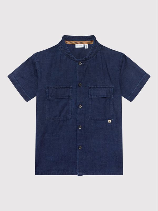 NAME IT NAME IT Риза 13200234 Тъмносин Regular Fit