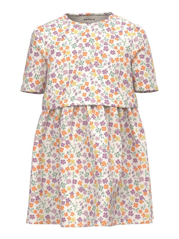 NAME IT NAME IT Рокля 13213349 Бял Regular Fit