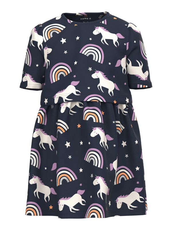 NAME IT NAME IT Рокля 13213349 Син Regular Fit