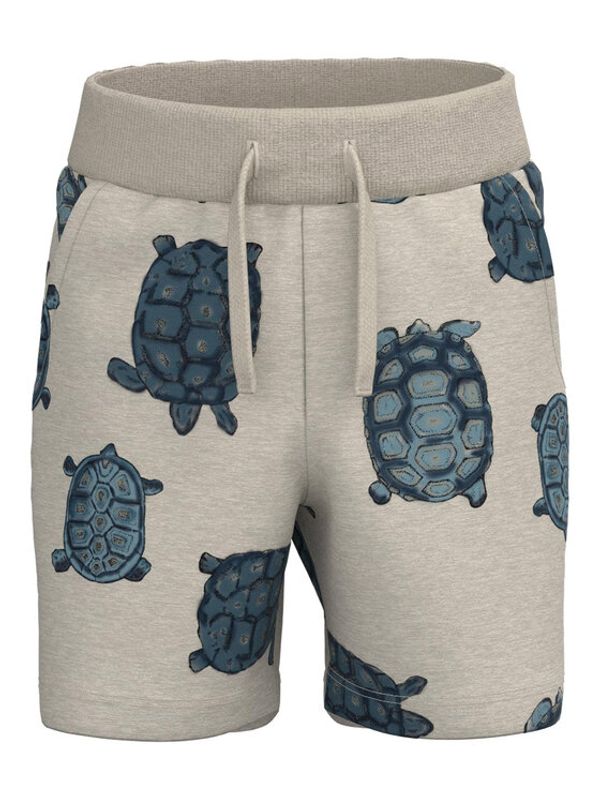 NAME IT NAME IT Шорти от плат 13217026 Бял Regular Fit