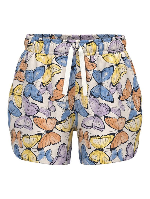 NAME IT NAME IT Шорти от плат 13217262 Бял Regular Fit