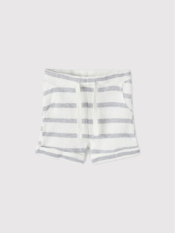 NAME IT NAME IT Спортни шорти 13203214 Бял Regular Fit