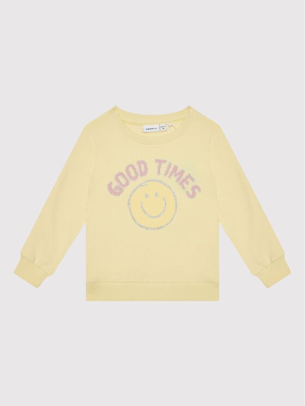 NAME IT NAME IT Суитшърт 13198488 Жълт Regular Fit