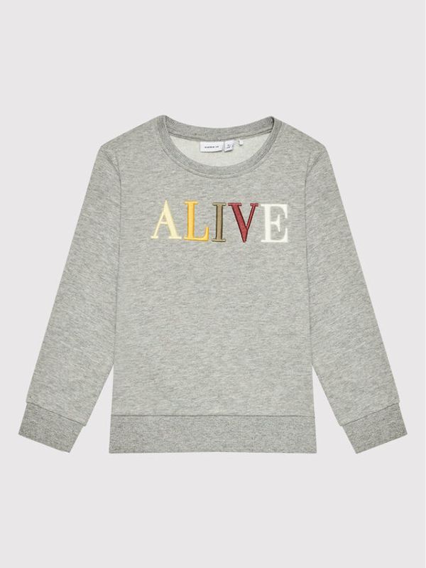 NAME IT NAME IT Суитшърт 13198941 Сив Regular Fit