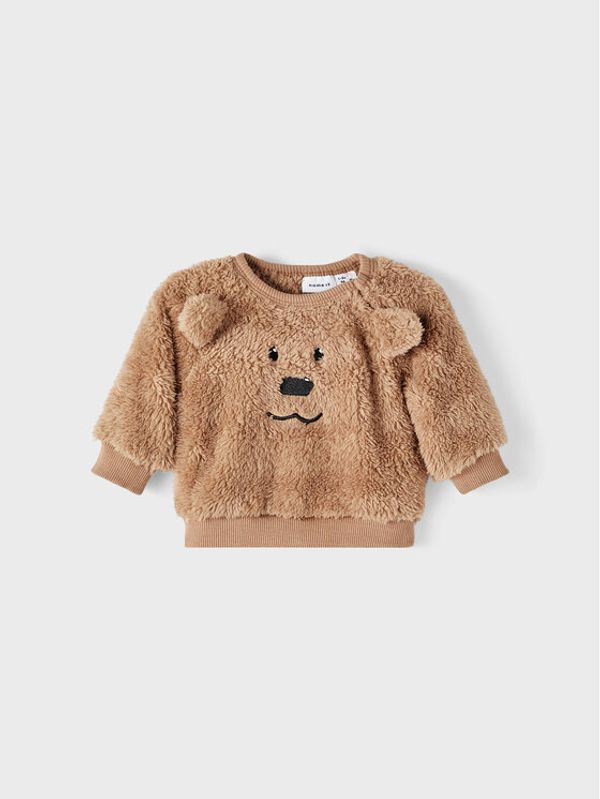 NAME IT NAME IT Суитшърт 13210143 Кафяв Regular Fit