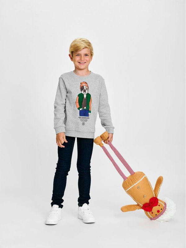 NAME IT NAME IT Суитшърт 13210914 Сив Regular Fit