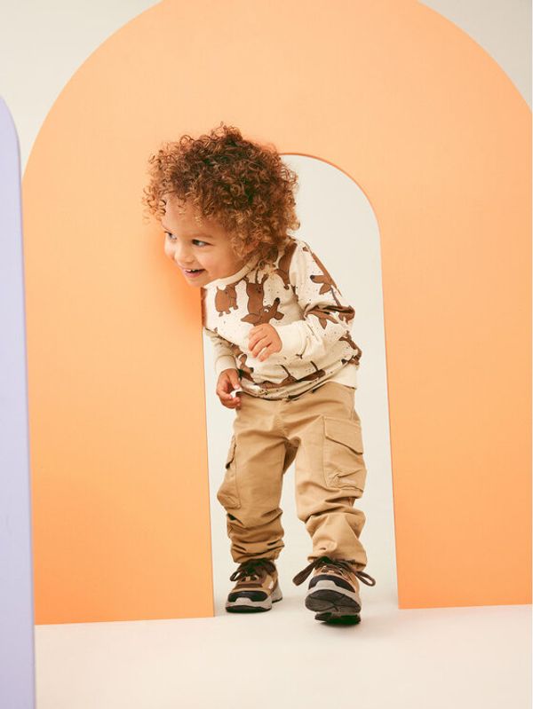 NAME IT NAME IT Суитшърт 13212887 Бежов Regular Fit