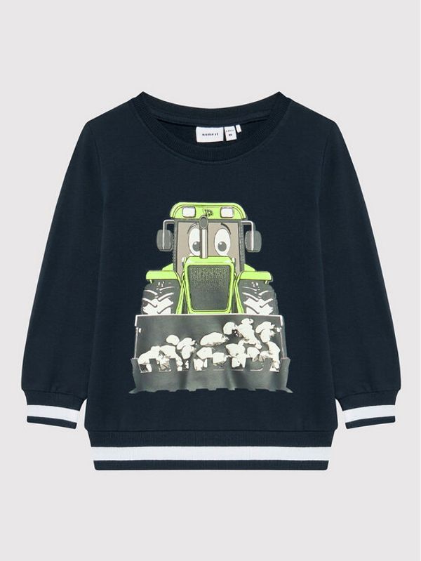 NAME IT NAME IT Суитшърт JCB 13201334 Тъмносин Regular Fit