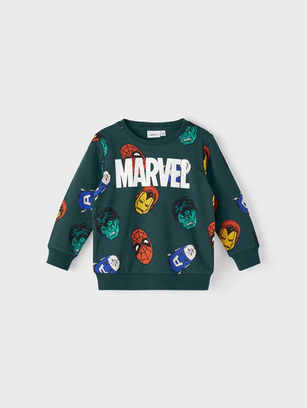 NAME IT NAME IT Суитшърт MARVEL 13210768 Зелен Regular Fit