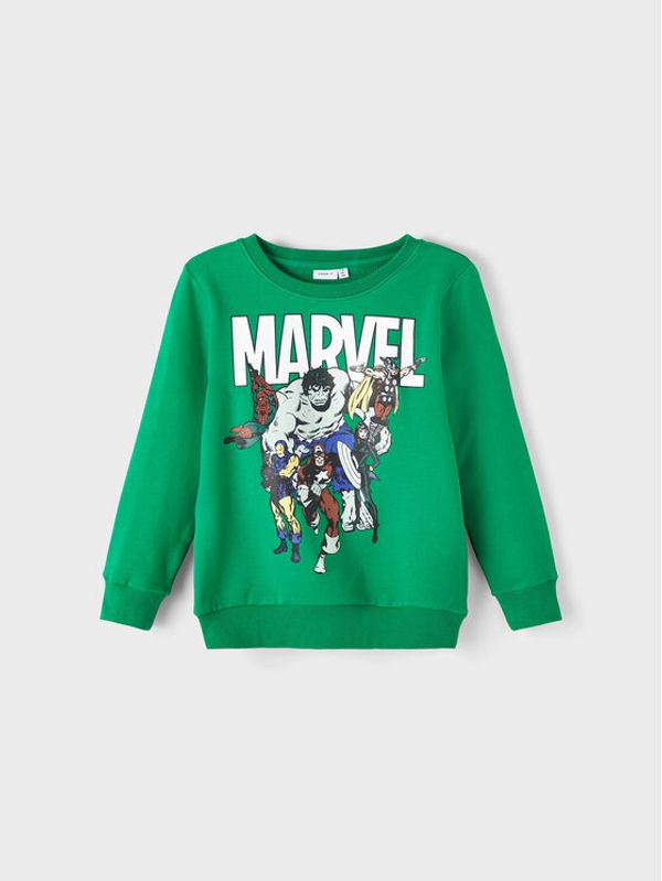 NAME IT NAME IT Суитшърт MARVEL 13210831 Зелен Regular Fit