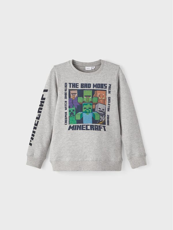 NAME IT NAME IT Суитшърт MINECRAFT 13211198 Сив Regular Fit