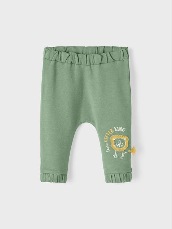NAME IT NAME IT Текстилни панталони 13215629 Зелен Regular Fit