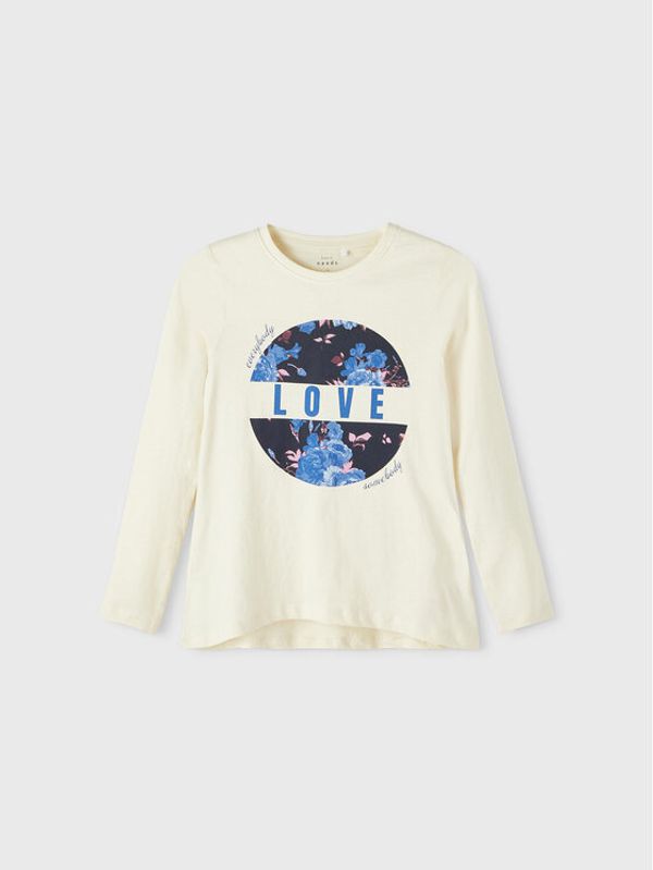 NAME IT NAME IT Тениска с дълъг ръкав Violet 13206643 Бежов Loose Fit