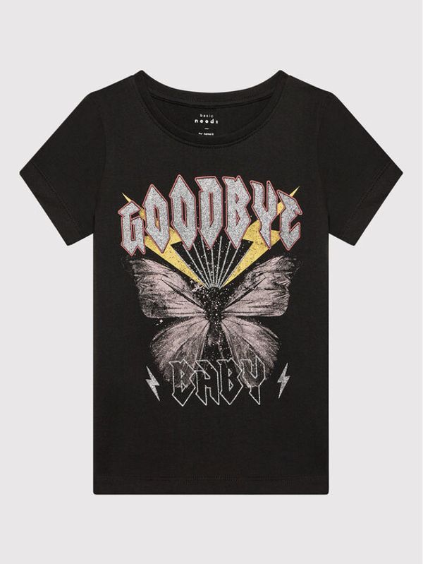 NAME IT NAME IT Тишърт 13199708 Черен Regular Fit