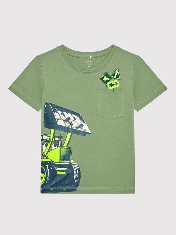 NAME IT NAME IT Тишърт 13199827 Зелен Regular Fit