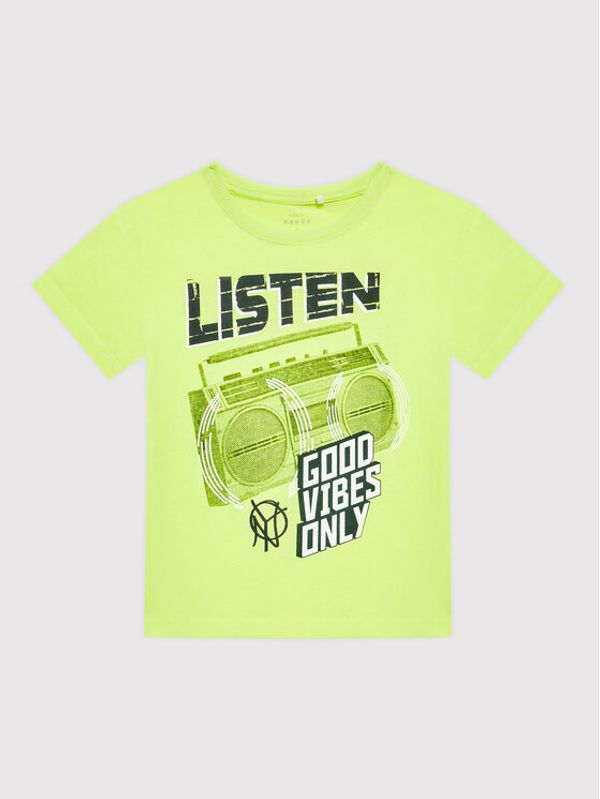 NAME IT NAME IT Тишърт 13200272 Зелен Loose Fit