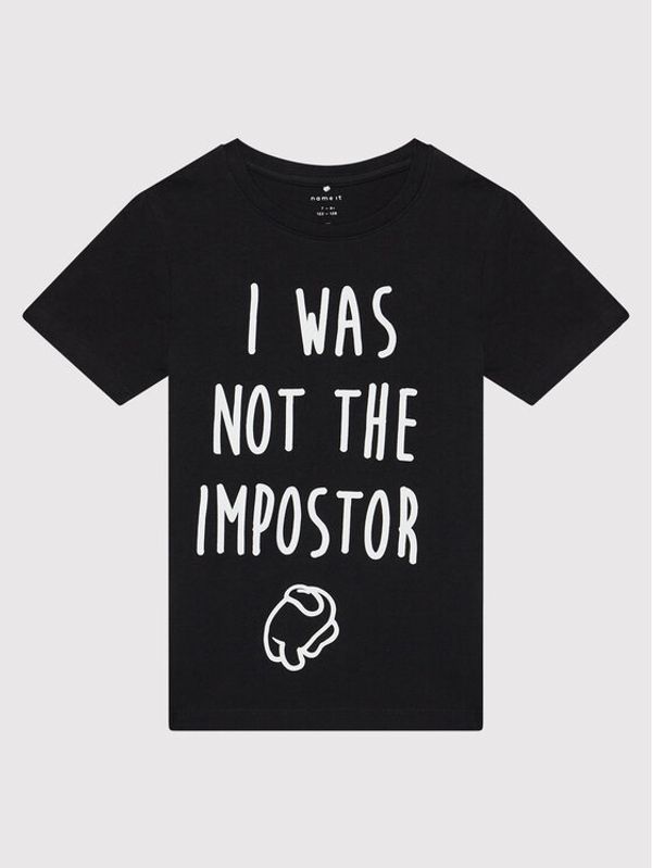 NAME IT NAME IT Тишърт 13200580 Черен Regular Fit