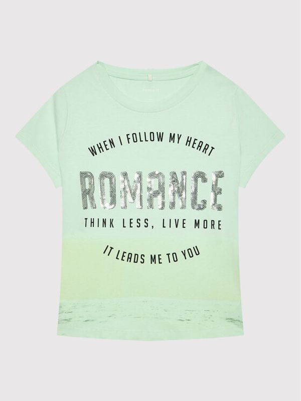 NAME IT NAME IT Тишърт 13201525 Зелен Regular Fit