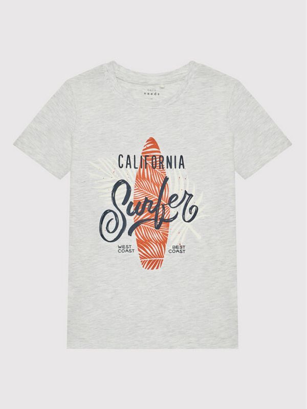 NAME IT NAME IT Тишърт 13202756 Сив Regular Fit