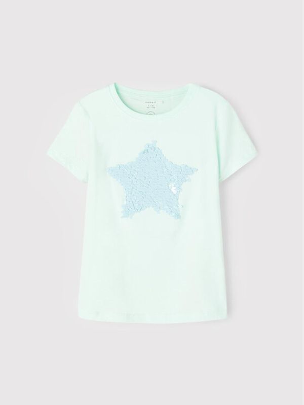 NAME IT NAME IT Тишърт 13202816 Зелен Regular Fit