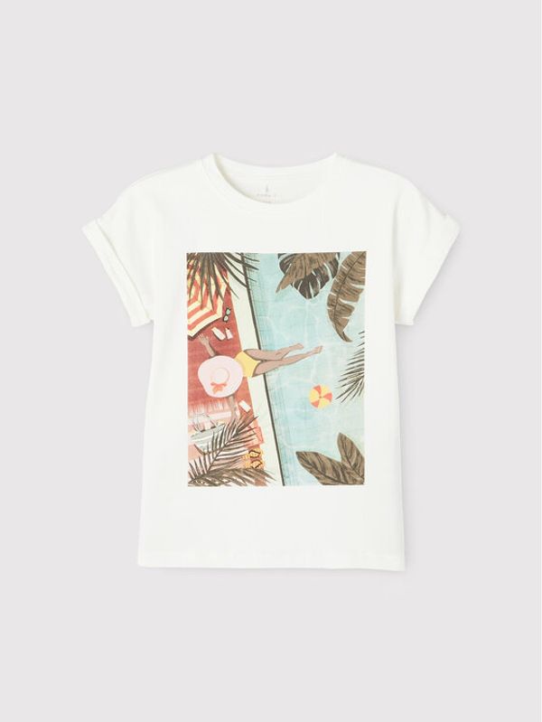 NAME IT NAME IT Тишърт 13202819 Бял Regular Fit