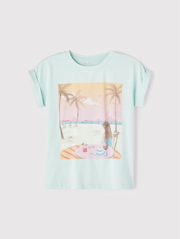 NAME IT NAME IT Тишърт 13202819 Зелен Regular Fit