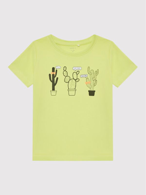 NAME IT NAME IT Тишърт 13202944 Зелен Regular Fit