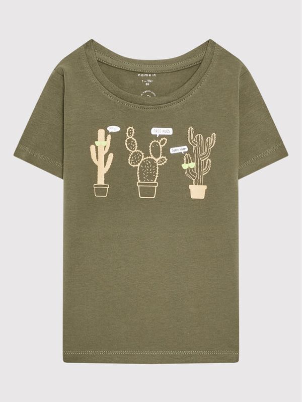 NAME IT NAME IT Тишърт 13202944 Зелен Regular Fit