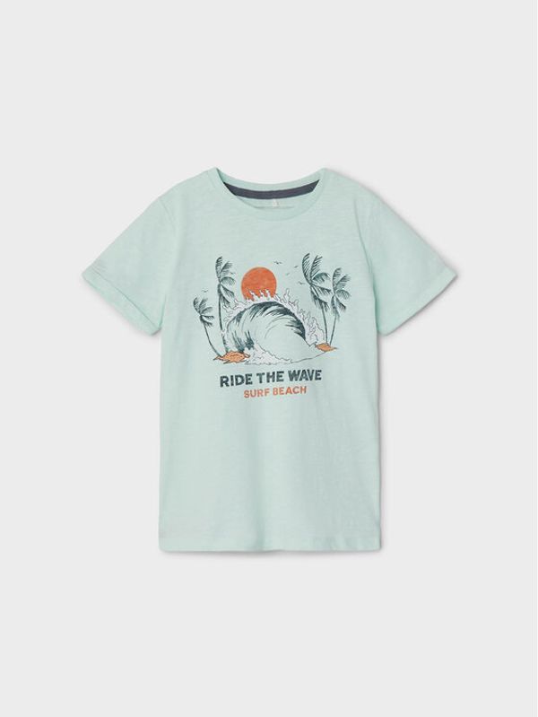 NAME IT NAME IT Тишърт 13203514 Зелен Regular Fit