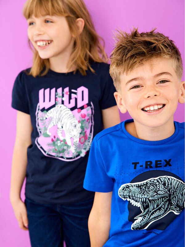 NAME IT NAME IT Тишърт 13205984 Тъмносин Regular Fit