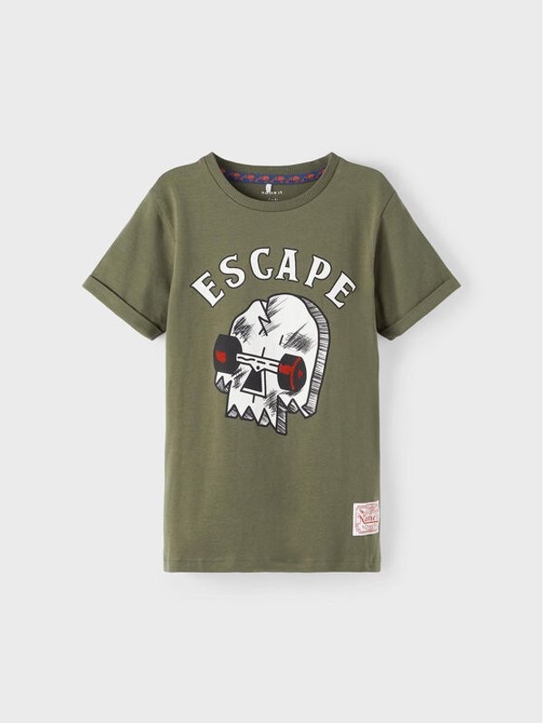 NAME IT NAME IT Тишърт 13206365 Зелен Regular Fit