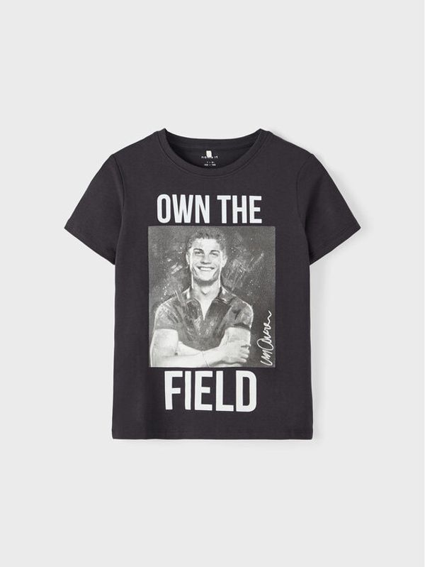 NAME IT NAME IT Тишърт 13210822 Черен Regular Fit