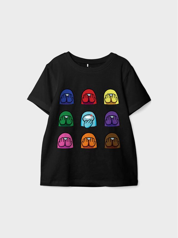 NAME IT NAME IT Тишърт 13211196 Черен Boxy Fit