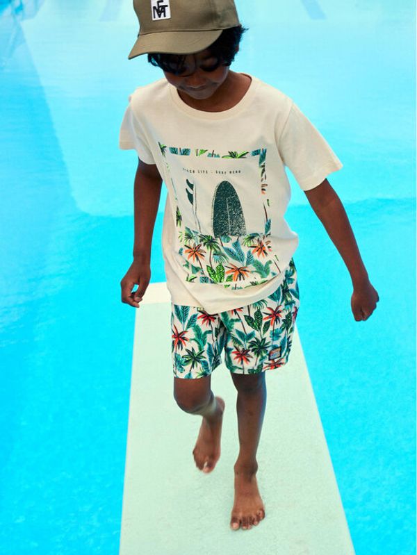 NAME IT NAME IT Тишърт 13213976 Бял Regular Fit