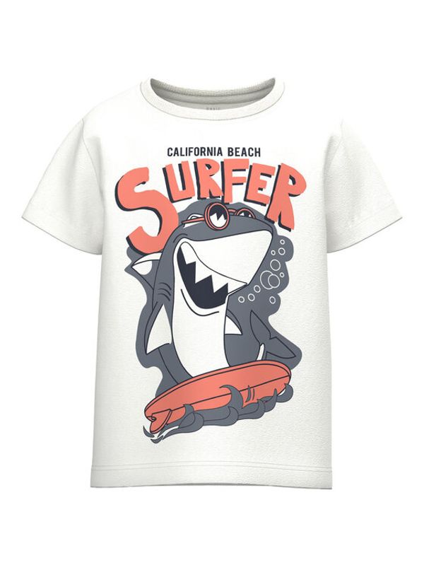 NAME IT NAME IT Тишърт 13215002 Бял Loose Fit