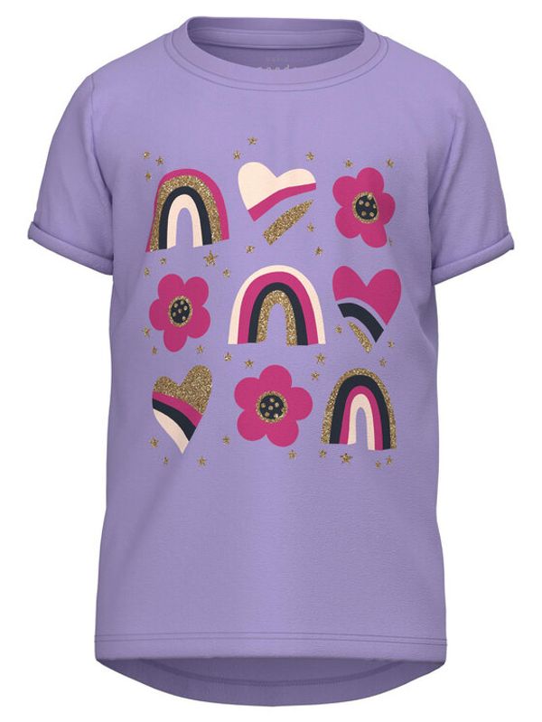 NAME IT NAME IT Тишърт 13215021 Виолетов Regular Fit