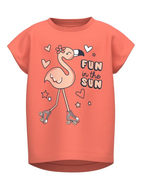 NAME IT NAME IT Тишърт 13215037 Розов Loose Fit