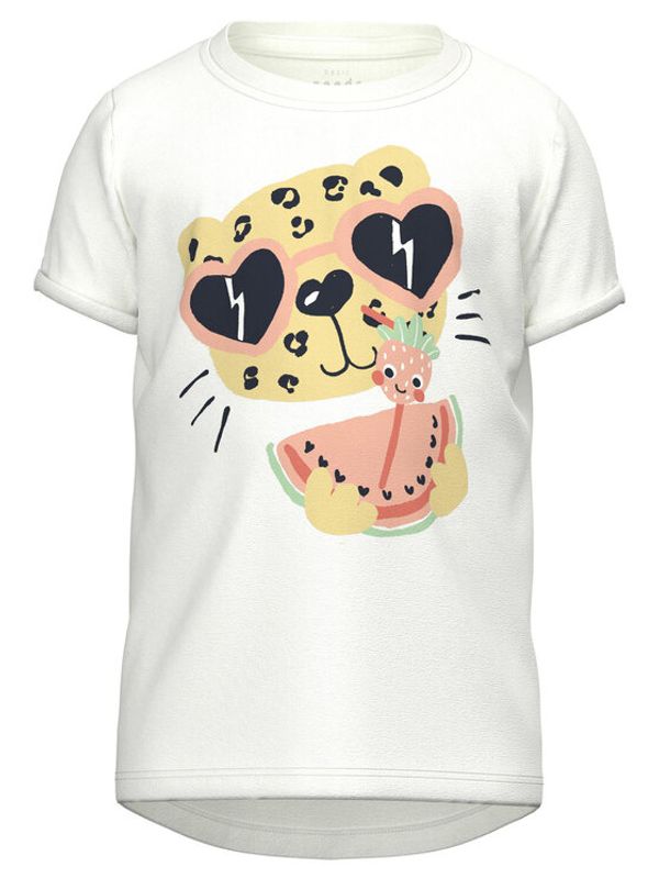 NAME IT NAME IT Тишърт 13215038 Бял Regular Fit