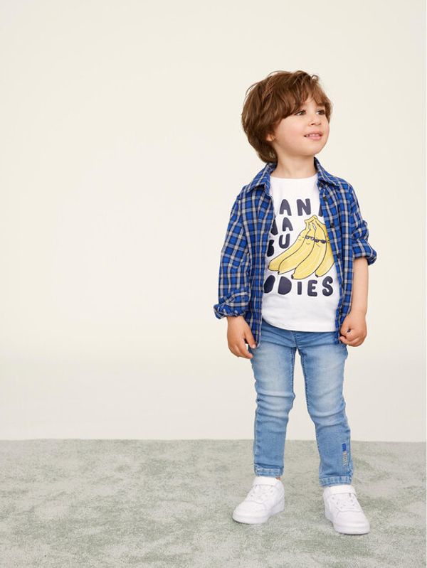 NAME IT NAME IT Тишърт 13215209 Бял Regular Fit