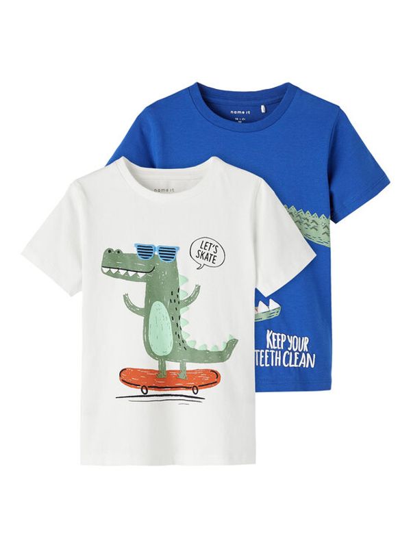 NAME IT NAME IT Тишърт 13216267 Бял Regular Fit